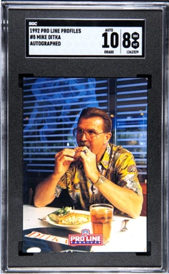 1992 Pro Line Profiles #8 Mike Ditka Auto. SGC 8 - Image 1 of 2