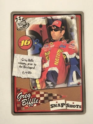2007 Press Pass - Snapshots Greg Biffle #SS 1 / 36 - Image 1 of 2