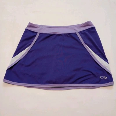 Champion Girls Size L 10-12 Knit Skort Purple Lavender Cross Over Sides Mesh GUC - Image 1 of 4