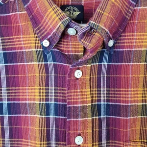 Camisa Dockers Levi's manga corta a cuadros con botones para hombre talla XL vintage 1998 - Imagen 1 de 9
