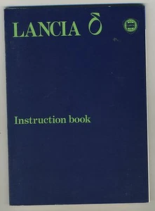 (39B) LANCIA DELTA  Instruction book 1980 + 2 supplements - Picture 1 of 4