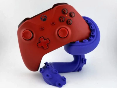 Controller Holder Tentacle-XBOX Storage Stand Holder-Gaming Desk Organiser-Blue - Image 1 of 2