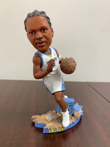 Carmelo Anthony 2003 Rookie Year Bobblehead - Denver Nuggets/NBA/Blue Jerz/Retro Cover