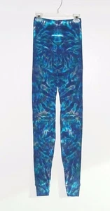 Kids TIE DYE Leggings Blues Blotter hippie long johns 6m,12m,18m,2T,4T,6,8,10,12 - Picture 1 of 1