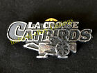 La Crosse Catbirds Basketball Logo Pin Plastic 1-1/16"