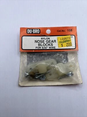 DU-BRO Nylon Nose Gear Blocks For 5/32" Wire #156 - Image 1 of 2