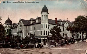 POSTAL HOTEL NAVAJO MANITOU SPRINGS COLORADO - 1915 - Imagen 1 de 2