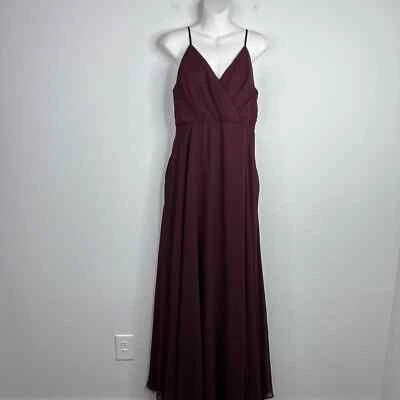 Vestido gris pájaro para mujer mediano Kaia fluido minimalista boda dama de honor vestido Foto 1 de 4