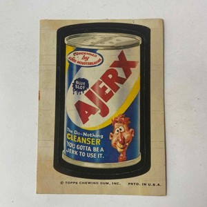 Topps Wacky Pack Card Ajerx Cleanser 1973 2nd Series USA Made