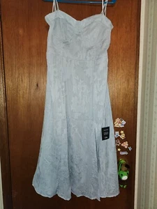 Lulus Women's Glamorous Celebrations Light Blue Grey Size XL - Picture 1 of 7
