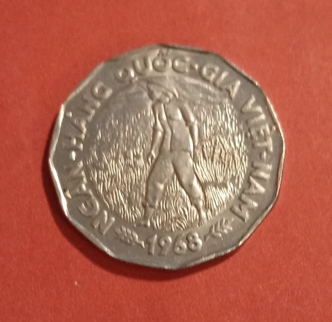 South Vietnam 20 Dong 1968  KM#10 Cover