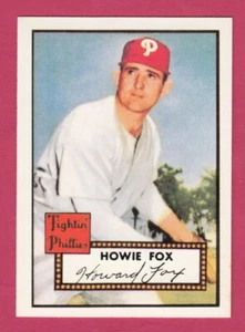 1952 Topps Reprint # 209 Howie Fox - Philadelphia Phillies - Picture 1 of 11
