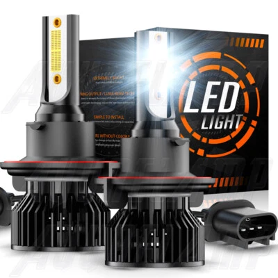 For Ford E-450 Super Duty 5.4L 6.8L 2008-2019 H13 CSP LED Headlight Hi/Low Bulbs Foto 1 de 4