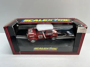 SCALEXTRIC Red Mini Cooper Mobil #55 1/32 Slot Car C2103 NEW - Picture 1 of 8