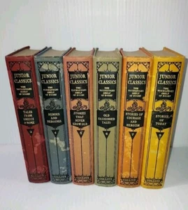 1918 Collier's Junior Classics, The Young Folks Shelf of Books 3, 4, 5, 6, 7, 9 - Picture 1 of 9