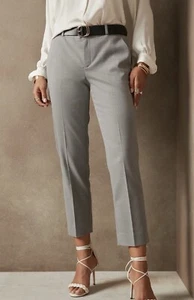 NWT Banana Republic Women's Gray Avery Size 14T Long Mid Rise Trouser Leg - Picture 1 of 12
