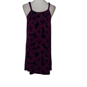 Trina Turk Halter Neck Sleeveless Shift Dress Vacation Packable Sz S Small - Picture 1 of 8