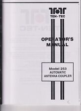 TEN-TEC 253 AUTOMATIC ANTENNA COUPLER BOUND COPY INSTRUCTION MANUAL