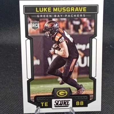Luke Musgrave Rookie 2023 Panini Score - #340 Green Bay Packers RC - Image 1 of 2