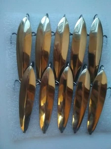 10 pcs ice fishing spoon ice winter fishing big ice jig pike bass  - Picture 1 of 11