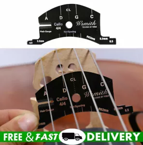 Cello BRIDGE template fingerboard Shaping Tool String Spacing Marker BOW RE-HAIR - Picture 1 of 6