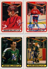 NICK KYPREOS autographed '90/91 WASHINGTON CAPITALS "O-Pee-Chee" rookie card