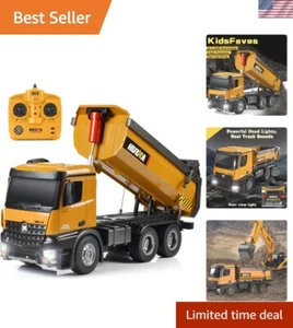 Remote Control Dump Truck Toy 15 LBS Load Capacity 1/14 Scale RC Truck Heavy ... - Picture 1 of 7