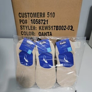 Venta al por mayor estuche 222 de Keds delineador de calcetines para mujer 6 pares brezo de avena talla 4-10 - Imagen 1 de 4