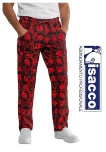 PANTALONI CUOCO MENU KOCHHOSEN ISACCO CHEF PANTS БРЮКИ 044577 Skulls Teschi Tatt - Imagen 1 de 6