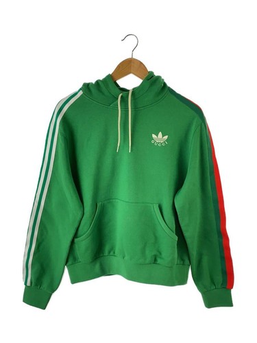 GUCCI 21SS Felpa con Cappuccio Verde Cotone Taglia S Pullover Casual #EG AGA