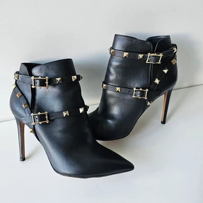 Botines Valentino Rockstud Puntera Ponitada 37 Foto 1 de 4