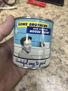 Advertising Premium Tin Bank Lowe Brothers House Paint Dayton Oakland Toronto - Picture 1 of 9