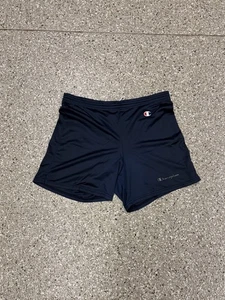 Vintage Champion Shorts Mesh Training Men’s Medium Navy Blue Athleticwear - Picture 1 of 3