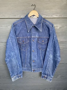 Vintage 70s JC Penney Jeansjacke Trucker Western Herren Large Union Made - Bild 1 von 15
