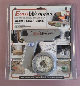 Kit de TV con correas y clips Euro Wrapper Bundling Strap Dispensador como se ve en - Imagen 1 de 5