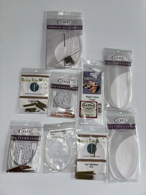 HMH Tube Flying Adapter Tool And Tubing Lot Fly Tying Fishing Tube Flies - Image 1 of 4
