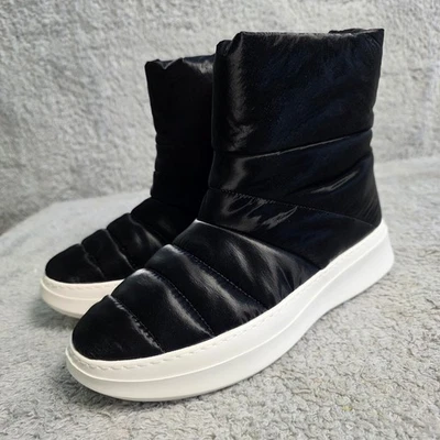 Botas de invierno Gentle Souls de Kenneth Cole negras acolchadas al tobillo alto botines 8M NUEVAS Foto 1 de 4