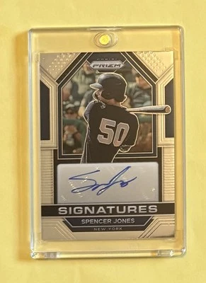 2023 Panini Prizm Spencer Jones Signatures Auto #SIG-SJ Yankees Prospect (B) - Image 1 of 4