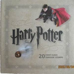 HARRY POTTER Booklet 20 First Class FOREVER Postage STAMPS COLLECTIBLE USA 2013 - Picture 1 of 13