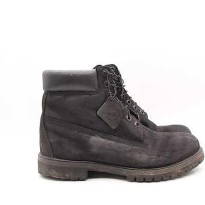 Timberland 6-Inch Premium Black Suede Men's Size 11 M Waterproof Lace Up Boots - Image 1 of 4