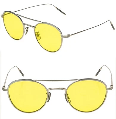 OLIVER PEOPLES TK-2 OV1275T 1275 TAKIMU Silver Titanium Yellow Sunglasses Japan - Image 1 of 4