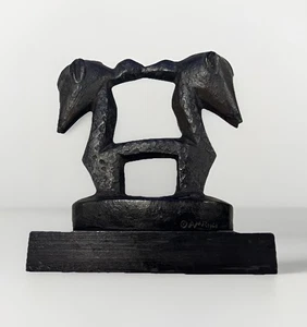 Kunst "2 Pferde Skulptur" Studios Museum AMR Alva MCM 1961 Reproduktion Geschenk Mod - Bild 1 von 13