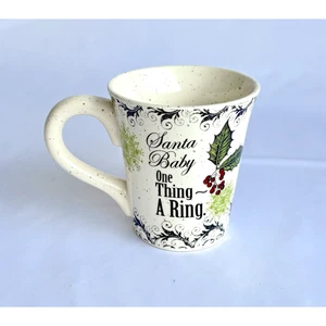 Santa Baby One Thing a Ring Coffee Mug Museware by Sheree - Picture 1 of 7