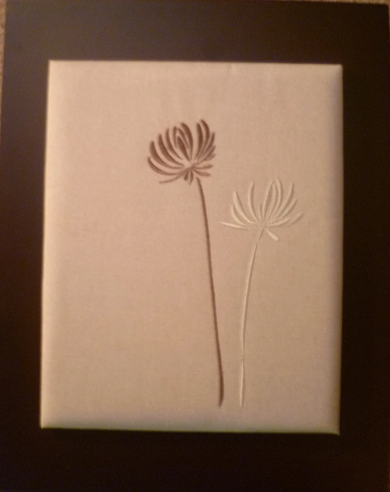 Cuadro floral de tela en marco Foto 1 de 1