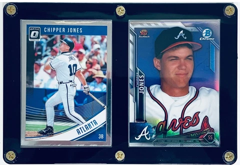 Atlanta Braves Chipper Jones Ultra Pro 2 Card Plaque Cover