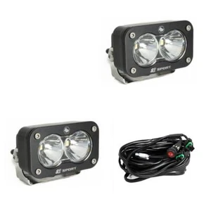Baja Designs™ S2 Sport Clear Spot LED Fog Pod Lights Pair & Wiring Harness - Picture 1 of 1