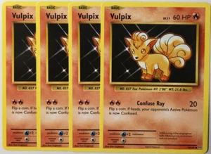 POKEMON 4X VULPIX LV.11 14/108 XY EVOLUTIONS COMÚN CASI NUEVO JUEGO - Imagen 1 de 1