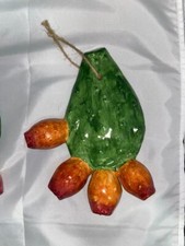 PALA FICO D'INDIA IN CRAMICA-FATTE A MANO-DA APPENDERE-15CM