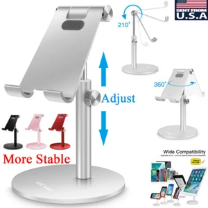 Tablet Stand Aluminum Adjustable Tablet Holder Foldable Desktop Stand iPad Mini - Picture 1 of 21