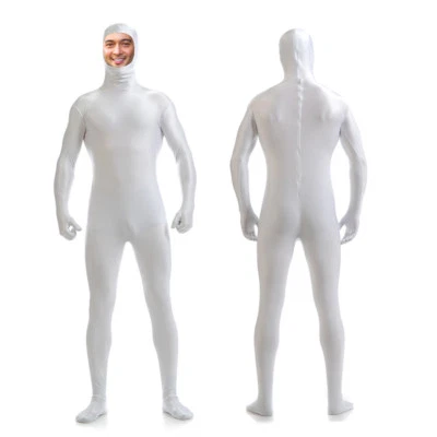 DH Zentai Suit Men's Spandex Halloween Full Body Open Face Costume - Image 1 of 4